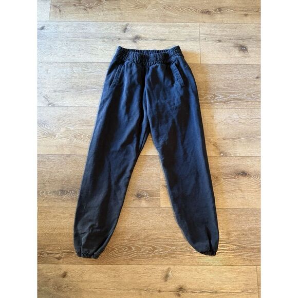 Offline by Aerie Womens Black Jogger Sweatpants w/ Drawstring Size Small - Picture 1 of 3